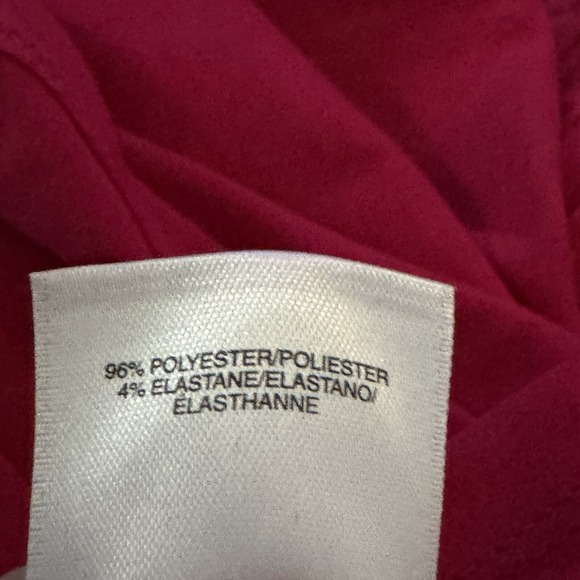 Jones Studio 1X Shirt Tank Top Fuchsia Pink Solid Sleeveless Scoop Neck Stretch - Picture 6 of 7